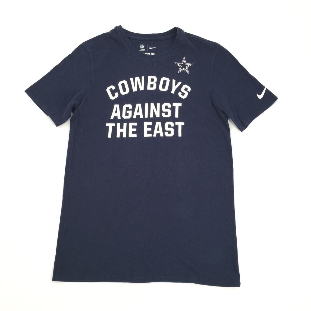 Nike NFL Dallas Cowboys Against The East Short Sleeve T-Shirt S Blue Athletic